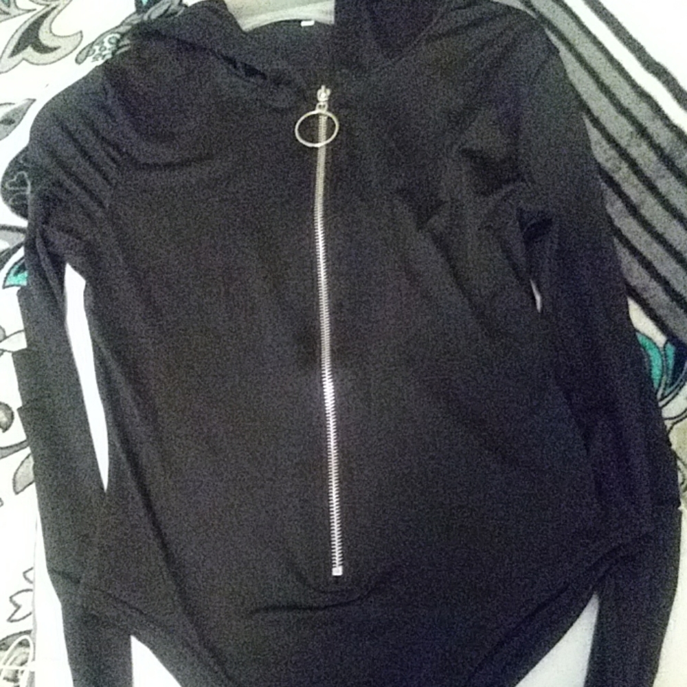 Long sleeve black bodysuit